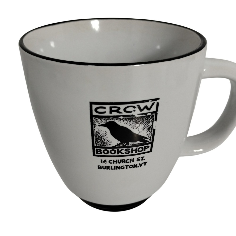 Crow Bookshop Burlington‎ VT Coffee Mug Literary Bird Bookstore Souvenir Cup